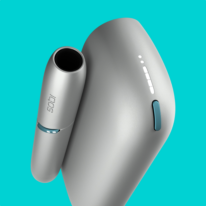 Silver IQOS Originals ONE heated tobacco device.
